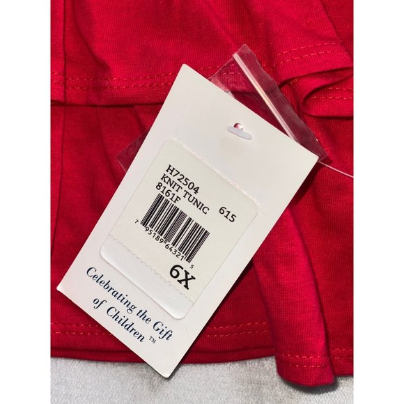 Hartstrings red tiered ruffle shirt 6x NWT - Picture 4 of 5